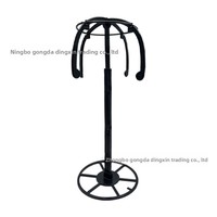 Support de perruque et de casquette, support de rangement pour cheveux longs, tête de mannequin sur pied avec support de suspension