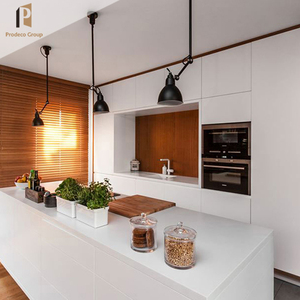 Armoires de cuisine modulaires modernes personnalisées, bois massif de haute qualité, écologiques, avec panier de tiroir et robinet - Product Image 3