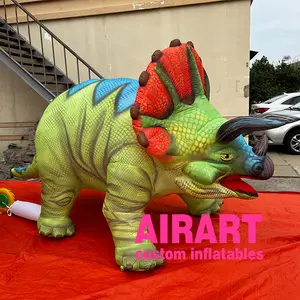 B01 Factory design HD printing inflatable Triceratops dinosaur toy,vividly inflatable dragon Forest Park Decoration