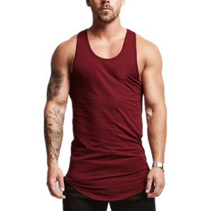 Chaleco de Fitness personalizado para hombre, transpirable, de secado rápido, de Color sólido, informal, musculoso, cómodo, de Color sólido, de secado rápido, largo - Product Image 1