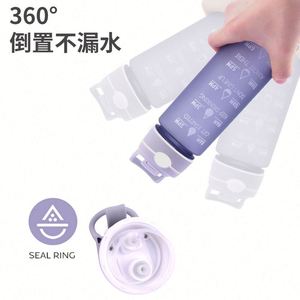 Bouteille réutilisable givrée Tritan de 32 oz avec fonction pulvérisation, motivante et portable pour le camping et l'eau bouillante - Product Image 4
