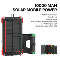 Chargeur solaire portatif Offres Spéciales de PowerBank d'OEM/ODM banques de puissance à énergie solaire imperméables de la batterie externe 10000mah