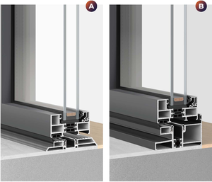 Puerta Plegable Ultra Delgada de Aluminio con Vidrio Panorámico para Hotel de Lujo, Villa, Patio y Balcón, Sistema de Rotura Térmica - Product Image 3