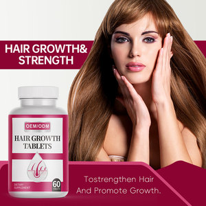 Suministro de fábrica, precio bajo, suplemento alimenticio natural para la salud, tabletas de <span class=keywords><strong>crecimiento</strong></span> rápido del cabello para hombres y mujeres - Product Image 2