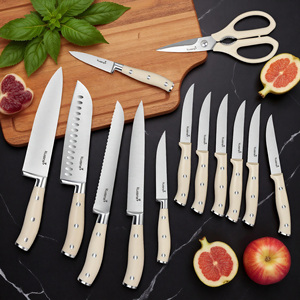 Kuisine 15-Piece ABS Handle Hand Forged High Carbon Stainless Steel <strong>Knife</strong> Block Set Dishwasher <strong>Safe</strong> Kitchen <strong>Knife</strong> Scissors <strong>Knife</strong> - Product Image 6