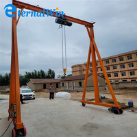 Mini-grue portique électrique portable pour entrepôt, grue portique mobile, fabrication chinoise, 1, 2, 3, 5 tonnes