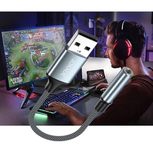 Adaptador de audio Jokade de 3.5mm a USB para auriculares y micrófono - Product Image 6