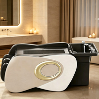 Lit de massage multifonctionnel avec chauffage des mollets, 3 niveaux de réglage, en cuir PU imperméable pour salon