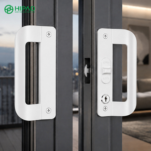 Maniglia a scorrimento in metallo per porta scorrevole, soluzione completa per ferramenta per porte e finestre - Product Image 1