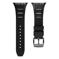 Bracelet de montre sport en silicone tendance pour Watch Ultra 3 49mm/45mm Iwatch 11/10/9, boucle en caoutchouc respirant, fermoir déployant