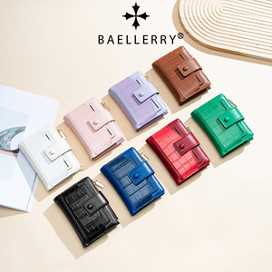 <span class=keywords><strong>Portefeuille</strong></span> Baellerry pour <span class=keywords><strong>femme</strong></span>, <span class=keywords><strong>portefeuille</strong></span> court haut de gamme pour étudiant, fermeture éclair, <span class=keywords><strong>portefeuille</strong></span> à deux volets, porte-monnaie pour <span class=keywords><strong>femme</strong></span>, <span class=keywords><strong>cuir</strong></span> ciré intégré - Product Image 3