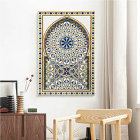Arche marocaine cristal porcelaine peinture salon décoratif paysage mur Art pour hôtel Restaurant toile moyen-orient