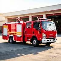 Nouveau camion-citerne de pompiers diesel I-Suzu Rescue 4X2 LHD, capacité du réservoir de 5001-7000L, norme d'émission Euro 3