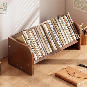 Étagère <span class=keywords><strong>de</strong></span> rangement compacte et portable en bambou, style moderne et simple, pour <span class=keywords><strong>la</strong></span> <span class=keywords><strong>maison</strong></span>, <span class=keywords><strong>la</strong></span> chambre <span class=keywords><strong>à</strong></span> coucher, le bureau - Product Image 1