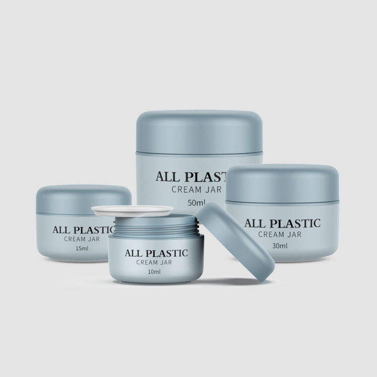 Custom printed logo cosmetic eye cream packaging jar cosmetic cream jar