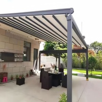 Aluminium versenkbares Dach Außen wasserdicht PVC Pergola Motorisierte elektrische Baldachin Klapp PatiS hade Automatische Markise für den Garten