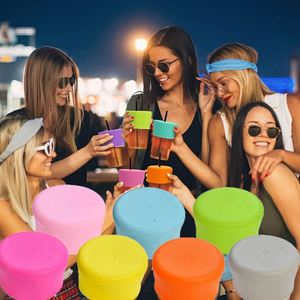 Food-Grade Silicone Glass Cup Covers - Anti-Spill Drink Lids with <b>Straw</b> Hole, Durable <b>Reusable</b> Beverage Protectors - Product Image 2