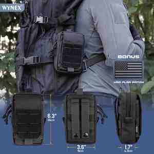 Bolsa Táctica Molle con Cierre de Cremallera y Asa de Tela para Almacenamiento de Equipo EDC - Product Image 2