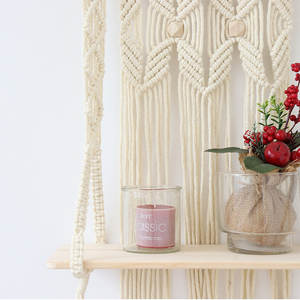 Indoor BohoWall decorazione macramè scaffale appeso a parete tessuto corda bohémien scaffali per camera da letto decorazione per la casa appesa a parete porta piante - Product Image 4