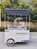 Chariot de vente de café personnalisé Etodevice, chariot alimentaire mobile commercial à pousser à la main