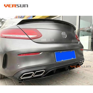 Difusor trasero W205 de alta calidad, edición 1, actualización de estilo, parte trasera deportiva para Mercedes Benz <span class=keywords><strong>C</strong></span> <span class=keywords><strong>Coupe</strong></span> Class 2015 2016 2017 2018 - Product Image 5
