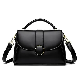 Sac à bandoulière professionnel pour femme en cuir PU avec rabat, sangle amovible et poignée supérieure, fourre-tout résistant à l'eau pour le travail et les voyages - Product Image 5