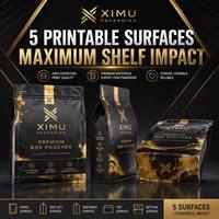 Sac alimentaire pour animaux de compagnie à fond plat, anti-odeur, avec fermeture éclair, scellage 8 côtés, imprimé sur mesure, 500g/1lb, emballage de luxe pour friandises gourmandes pour chats et chiens