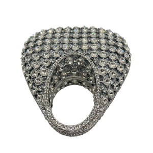 Bolso de Noche Metálico de Lujo en Forma de Abanico con Asa Superior, Bolso de Mano Dorado para Bodas y Galas, Venta al por Mayor OEM - Product Image 4