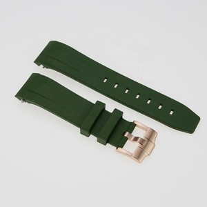 สายนาฬิกา SKX007 สีเขียว ทำจากยางวัลคาไนซ์ พร้อมหัวเข็มขัดแบบแข็ง ขนาดรู 1.8 มม. 2.5 มม. ความกว้าง 22 มม. - Product Image 6
