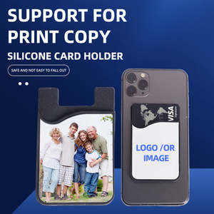 创意设计时尚硅胶信用卡和手机卡夹，促销用口袋，可印徽标 - Product Image 5