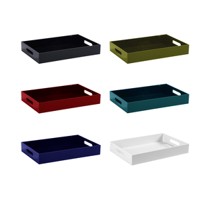 Plato de servicio de bandeja de barra de plástico antideslizante cuadrado de Color con logotipo personalizado para Fiji Bitter Paradise Beverages <span class=keywords><strong>Saku</strong></span> - Product Image 1