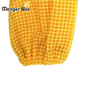 Guantes de abeja de miel de cuero amarillo de alta calidad Mangas transpirables totalmente antimordeduras con forro de algodón Nueva condición - Product Image 5