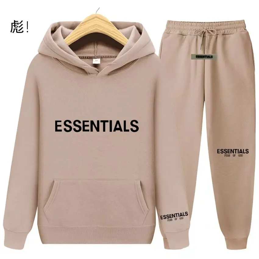 Men's Hoodies&Sweatshirts Oem Customized Graphic Plus Size Women's Oversize Blank Hoodies Set essentials hoodie