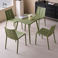 Table de salle à manger multicolore en PP, imperméable, antidérapante, légère, pour usage intérieur et balcon