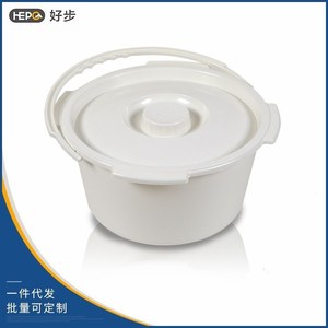 เก้าอี้นั่งถ่ายสำหรับผู้สูงอายุแบบหนาพิเศษพร้อมฝาปิด ยี่ห้อ Good Step ผลิตที่เมืองฝอซาน ถังพลาสติกพิเศษสำหรับห้องน้ำ - Product Image 5