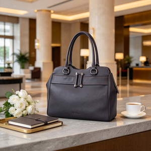 Elegant Women Handbag Large Capacity PU Leather Top Handle Tote <b>Bag</b> For Office <b>Work</b> Business Daily Travel Use - Product Image 5