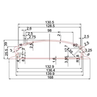Boîtier en aluminium anodisé pour usinage CNC Boîtier d'instrument électronique en métal Boîte de jonction Boîtier PCB