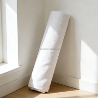 Serviettes de bain en coton de luxe, broderie personnalisée, logo personnalisé, légères, antidérapantes, qualité hôtelière, ensemble cadeau, marque LUMI, blanc/couleurs personnalisées