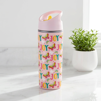Bouteille d'eau écologique sans BPA en plastique PP avec logo personnalisé, type paille rabattable, pour vélo d'enfant, sport et camping – Meilleure vente