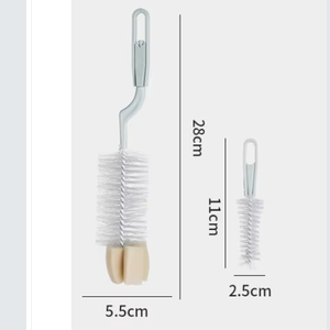 El Juego <span class=keywords><strong>de</strong></span> cepillos <span class=keywords><strong>de</strong></span> limpieza diaria para madre y bebé incluye esponja <span class=keywords><strong>de</strong></span> material PP, copa para pezones y cepillos para biberones - Product Image 2