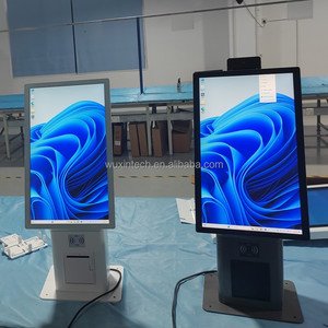Kiosque publicitaire pliable WUXIN avec écran anti-reflet, <span class=keywords><strong>Windows</strong></span> <span class=keywords><strong>10</strong></span>, boîtier métallique, kiosque en libre-service pour centre commercial - Product Image 1