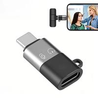 Adaptor Type-C/USB-C Male ke Lightning 8-pin Female untuk Pengisian Daya dan Transfer Data Ponsel, Anti Sirkuit Pendek