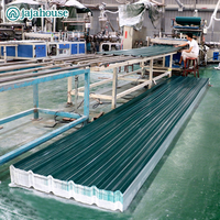 Tôle de toiture trapézoïdale légère en PVC-U, isolante thermiquement, imperméable et ignifuge, pour couverture de toit d'usine et de serre
