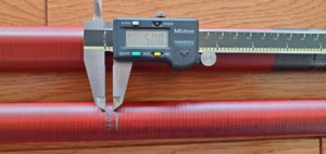 ASEK Poste detector de metales o varilla de extensión profunda, tubo de fibra de carbono extensible para detección de humo con escala de medición - Product Image 4