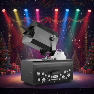 Machine à neige 2000W avec télécommande sans fil, équipement de scène pour les célébrations de vacances - Product Image 2