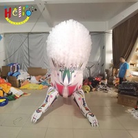 Costume de lion gonflable géant, marionnette animale portable pour défilé, carnaval, spectacle de rue