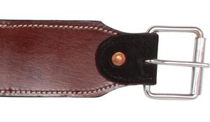 Sillín australiano de cuero liso Premium Redwood Chestnut Cowhide Horse Saddle Back Cinch Hebilla Bucking Strap Circunferencias traseras - Product Image 3