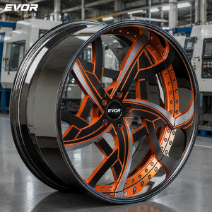 Jantes EVOR 2022, modèle unique, 20 22 24 26 28, polies/chromées, forgées 6061-T6, pour camion 4x4 tout-terrain - Product Image 6