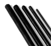 High Strength Grade 8.8/10.9/12.9 Steel MetricM12 M14 M16 M18 M20 Thread Full Thread Stud 1m Length Black Threaded Rod