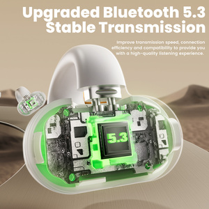 Toocki Bán Hàng Nóng Nút Thiết Kế TWS Nhỏ Earbuds Clip-Ear Tai Nghe Không Dây Với LED Cho Điện Thoại Thể Thao - Product Image 2